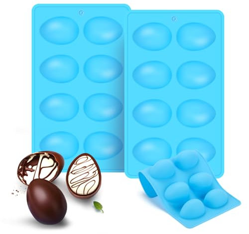 Guvixumi 2 Stampi Per Uova Di Pasqua Per Decorazioni Pasquali Uova Di Pasqua Stampo Uovo Di Pasqua Stampo Uovo Di Pasqua Per Fare Torte Di Uova Di Pasqua O Vari Dessert (blu)