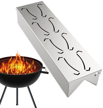 BBQ Smoker Box | Heavy Duty Smoker Box - Outdoor Grillzubehör Edelstahl mit praktischem Scharnierdeckel für Küche