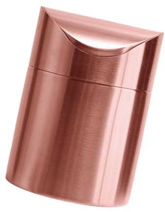 ULTECHNOVO Cubo De Basura De Acero Inoxidable Papelera De Escritorio Pequeña Papelera Para Cocina Baño Oficina De