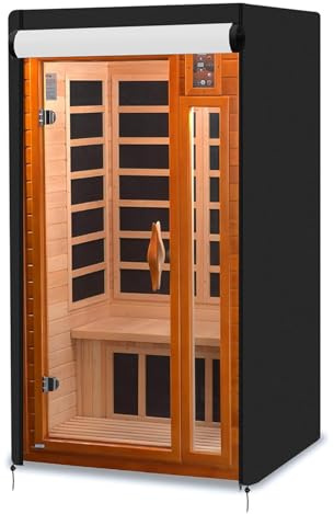 Housse de sauna extérieur – Housse de sauna en bois – Protection d'isolation pour baignoire japonaise | Manchon de jácuzzi portable pour la maison, les vacances, le patio, la terrasse, le bord de la