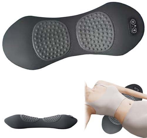 Electric Lendenwirbel-Massagegerät, 3 in 1 Rückenmassagegerät mit Traktion, Vibration & Wärme, Massagegerät Unterer Rücken, Fördert die Entspannung von Taille & Rücken