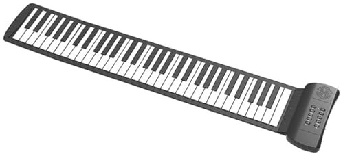 DECOMELODY Klappbares Klavier mit Tasten Tragbares Elektronisches Rollklavier Aufrollbares Keyboard aus Silikon für Junge Mädchen