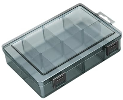 ZGUZMCMK Kleinteile Organizerbox mit Fächern, Verstellbaren Trennwänden, Robustem PP Material, Geeignet für Produktion, Labor Und Reparatur, 8 Gitter