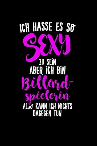 Snooker: Sexy Billardspielerin: Notizbuch / Notizheft für Pool-Billard 8 9 Ball Billard-Spiel A5 (6x9in) liniert mit Linien