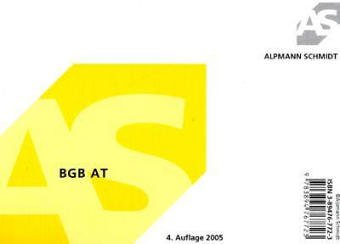 BGB Allgemeiner Teil (Alpmann-Cards / Karteikarten)