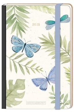 Terminplaner Letterart 2025 Schmetterlinge: Terminplaner Hardcover