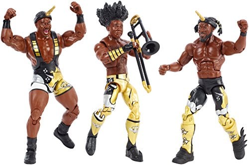 WWE FDX69 Elite Bootyos Wrestling Tag Team Actionfiguren 3er-Pack in Müslibox