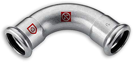 C-Stahl Pressfitting M Kontur - Bogen 90° - (ixi) - 28mm