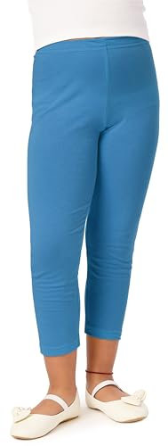 Merry Style Mädchen 3/4 Leggings aus Viskose MS10-131 (Blau, 146)
