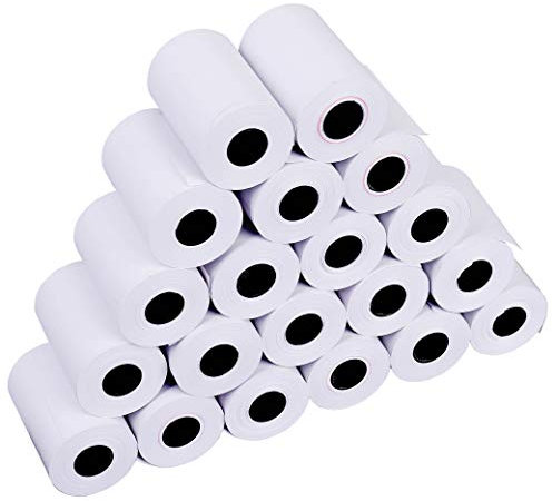 Thermorollen,Verpackung 20 Rollen 57X40 mm 100% reines Holzzellstoffpapierdruck offenbar Anerkannt für Supermarkt-Gemischtwarenladen