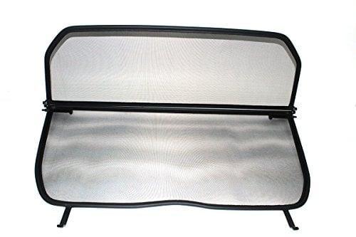 GermanTuningParts Déflecteur de Vent pour Peugeot 306 (1994-2003) - Pliable - avec Fermeture Rapide - Noir | Filet Anti-Remous Coupe | Déflecteur d'air