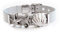 LIKERY Oceanlover Schmuck-Set | Charmband mit drei maritimen Charms – Muschel, Seestern, Seepferdchen | Erhältlich in Silber, Gold, Rosé Gold | Farbe: Silber