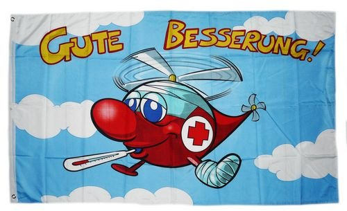 Fahne/Flagge Gute Besserung 90 x 150 cm
