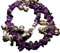 Chaîne de cheville originale Key West Gypsy/améthyste véritable avec grelots indiens en argent - Fabriqué aux États-Unis - 25,4 cm non réglable - Livré dans une pochette cadeau en velours