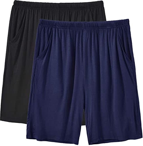 JINSHI Pantaloni Corti Pigiama da Uomo Morbide Modal Shorts da Salotto Biancheria da Notte | Super morbido e accogliente per loungewear, pigiama, jogging, palestra, casual o a casa.