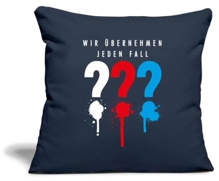 Die Drei Fragezeichen Wir Übernehmen Jeden Fall Kissenbezug 45x45 cm