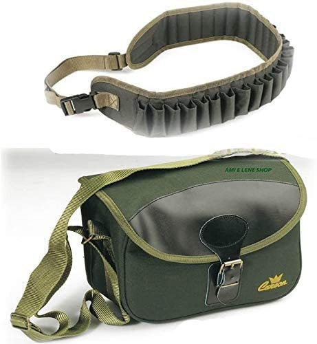 Borsa Da Caccia Porta Cartucce + Cartuccera Calibro 12 Catana Borsetta