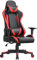 costoffs Gaming Chair High Back Game Chairs Executive Swivel Racing Chair with Adjustable Lumbar Support and Headrest Pillow Red