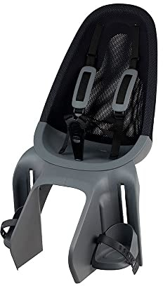 QIBBEL AIRREAR Seat to The Parcel Rack Fahrradsitz Qibbelqibbel Fahrradsitz Unisex - Erwachsene, Schwarz Silber, U