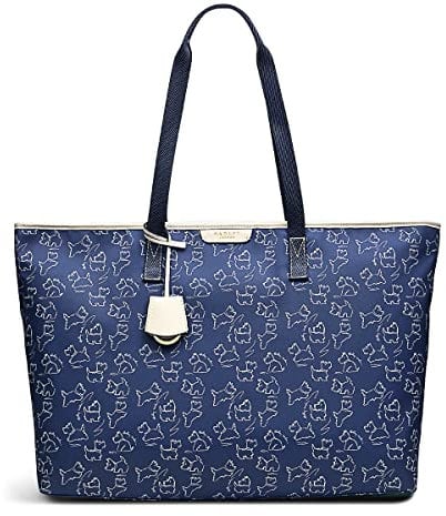 RADLEY London Maple Cross Signature Large Zip-Top Shoulder Bag in Vintage Blue