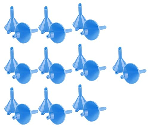 bopely Mini Entonnoir Petit Entonnoir 20pcs pour Bouteilles De Laboratoire De Bouteille De Sable Bouteille De Classement des Parfums D'épices Huiles Essentielles