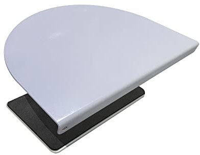 Stahl-Monitorhalterung, Verstärkungsplatte, Monitorarm-Verstärkungsplatte für zerbrechliche Tischplatte, Monitorhalterung, passend für die meisten Monitorständer, C-Klemm-Installation (weiß)