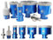 Diamantbohrer Fliesenbohrer Set -20/35/50/68mm Diamantbohrer &10-25mm Diamant Fingerfräser ein Adapter für Porzellan Fliese Granit Marmor Trockenbohren