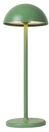 LUCIDE JOY - wiederaufladbare Tischlampe Innen/Außen - Akku/Batterie - Ø 12 cm - LED Dim. - 1x1,5W 3000K - IP54 - Grün