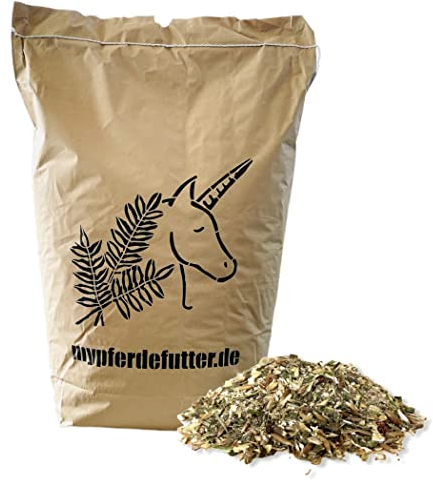 mypferdefutter Natur Pur Mash vital für Pferde - 13kg - 100% Natur PUR ohne Zusätze und Melasse - besonders schmackhaftes Pferdemash - mit Flohsamen & Pfefferminze