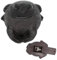 Frog Hide a Key Outdoor Wasserdichte Schlüsselverstecker Safe Aufbewahrungsschloss Box für Außenbereich Hof Garten Statuen Ornament Innendekoration Große Größe Design Haus Ersatzhalter Faux Schwarz