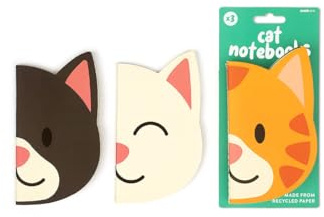 Suck UK Katzen-Notizbuch, mehrfarbig, 8,5 x 15 x 0,3 cm