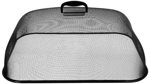 Holibanna Large Metal Food Cover 18.50X13.39 Inch Steel Mesh Rectangle Storage Cover Dish Lid for Kitchen Outdoor Picnic BBQ