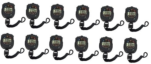 BESPORTBLE Laufende Stoppuhr 12 STK Timer Elektronische Uhren Abs Haupt Stoppuhr Sport Stoppuhr