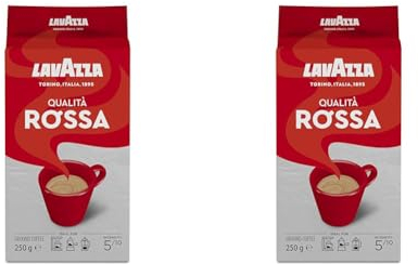Lavazza Gemahlener Kaffee - Qualità Rossa - 2er Pack (1 x 250 g)