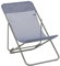 LAFUMA MOBILIER - Mehrpositions-Liegestuhl MAXI TRANSAT - Widerstandsfähiges Batyline-Gewebe - Faltbarer Liegestuhl für Terrasse und Garten - 4 Positionen, Höchster Komfort, Frankreich - Blau Ozean
