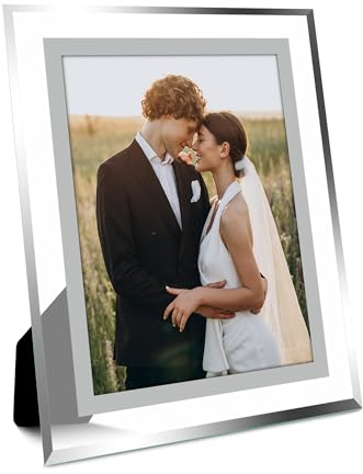 The Stories of Us 4x6 Picture Frames, HD Glass Photo Frame for Tabletop Horizontally or Vertically, 1 Pack