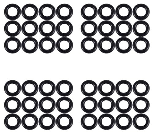 BLASHRD Schwarz 9 MM x 2.0 mm Rubber Dichtscheiben Oil Seal O Rings 48 PCS
