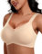 HORISUN Nahtloser Bügelloser Damen BH, Bequemer Push-Up Bralette für Große Brüste Weicher Ohne Bügel Tshirt klassischer BHS für Damen BHS für Damen (Hautfarben 2XL)