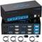 CMSTEDCD HDMI KVM Switch 3 Monitors 2 Computers 8K@60Hz 4K@120Hz USB 3.0 KVM Switches triple monitor for 2 PC Share 4 USB Ports Support Extended & Copy Display 12V DC Adapter Wired Controller Included
