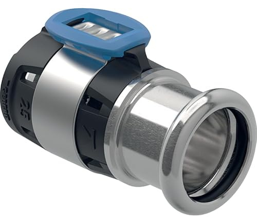 Geberit FlowFit Übergang auf Mapress mit Pressmuffe, 16 x 15 mm