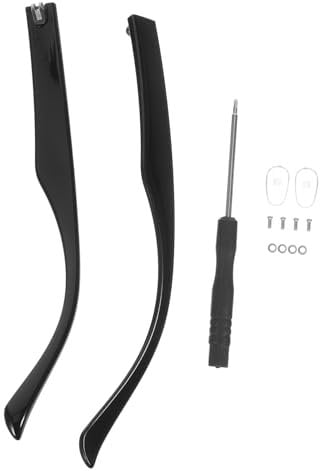 minkissy Universal TR90 Arm Replacement 1 Pair Metal Eyeglasses Temple Arms for Sunglasses and Width Glossy Finish Parts Replacement