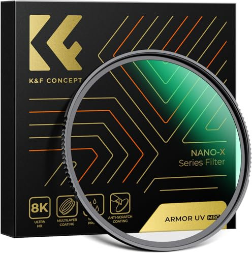 K&F Concept Nano X-Serie Armor UV Filter 52mm, Explosionsgeschützter UV-Filter Schutzfilter
