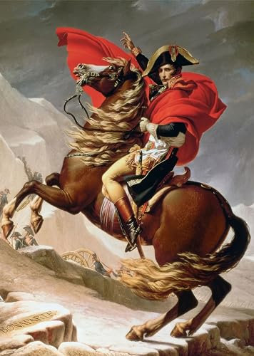 AveJoys Puzzle für Erwachsene 1000 Teile Napoleon Crossing The Alps von Jacques-Louis David 70 x 50 cm Puzzles für Erwachsene Pädagogisches Herausforderung 1000 Teile Puzzles für Erwachsene