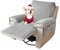 CFPLeHiYS Sesselschoner Relaxsessel Sesselüberwurf mit Armlehne Sesselauflage Anti-Rutsch Fernsehsessel Schonbezug Sofa Armlehnenbezüge Sesselbezüge für Haustieren Hund(Grau,1 Sitz (53 * 190cm))