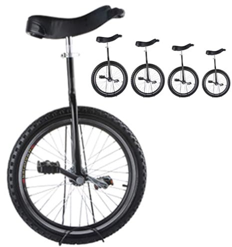 CFDZCP Unicycles for kids adults 24in Wheel Trainer Unicycle, Adult Balance Trainer Unicycle, Black, Adjustable Height,Mute Bearing,Anti-Slip Designs,for Outdoor Sports Fitness Exercise