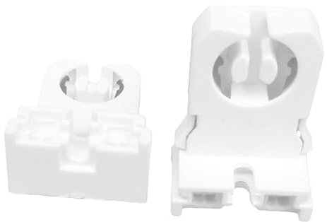 Uonlytech 50stücke Lampenfassung Weiß Nicht Überbrückter Drehtyp Für Haushaltslampen Halterung Langlebiges Material Installieren Für Home Office Schlafzimmer