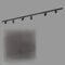 BRILONER - Schienensystem Rail Komplettset, 6x GU10 Spots schwenkbar, Einspeisung, Lichtschienensystem Decke, Strahler Schiene, Deckenlampe, Deckenleuchte, Spotlight, 2,25m, Schwarz