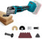 Multiherramientas oscilantes inalámbricas, 6 velocidades, sin escobillas, 8500-21000 OPM, compatible con batería Makita de 18 V, para cortar, moler, pulir (sin batería)
