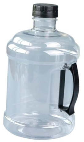 perfk Gourde réutilisable 3L avec poignée Facile, étanche et multifonctionnelle, idéale pour la randonnée, Le Camping, la Maison et la Voiture, Noir