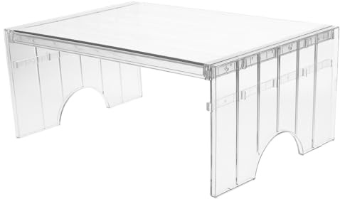 LOLIPPYY Adjustable Fridge Shelf, Refrigerator Shelf Riser with Multilayer Pet Design, Expandable, Sturdy Storage for Heavy Items and Veggies in Kitchen Cabinet or Freezer Storage